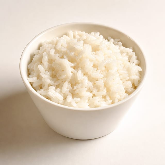 Steamed Rice.